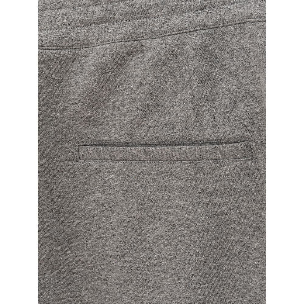 Pantalon en coton mélangé gris chic d'Alexander McQueen