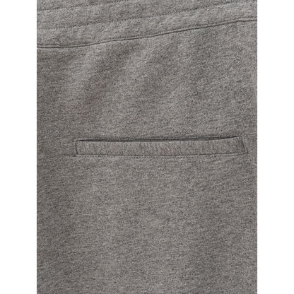 Pantalon en coton mélangé gris chic d'Alexander McQueen