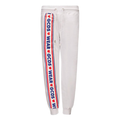 Pantalon de jogging de sport GCDS en coton blanc