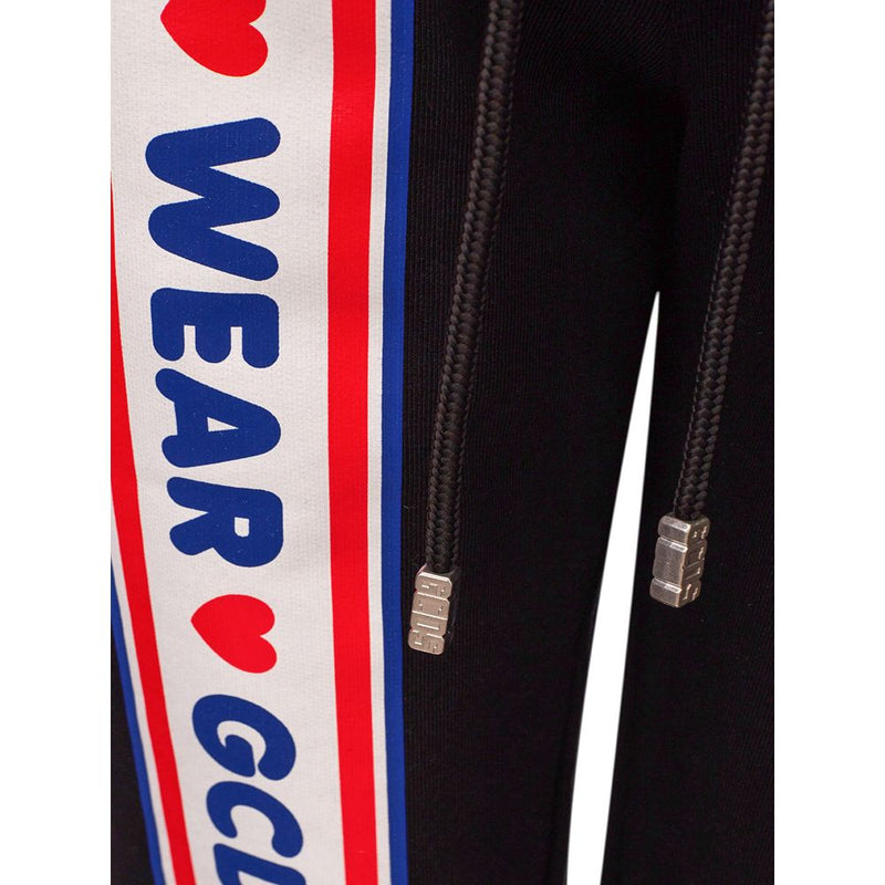 GCDS Black Cotton Joggers - Stylish Workout Pants for Women