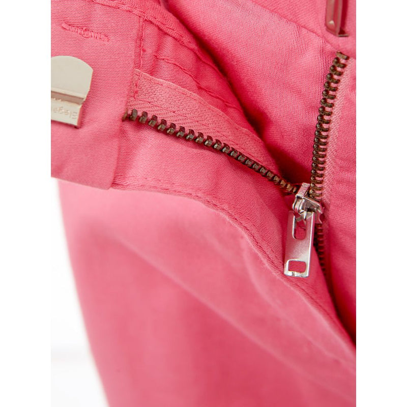 Lardini Elegant Cotton Pink Trousers for Modern Women