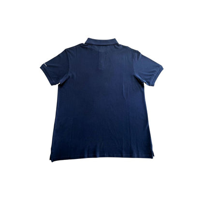 Trussardi Beachwear Blue Cotton Men Polo Shirt
