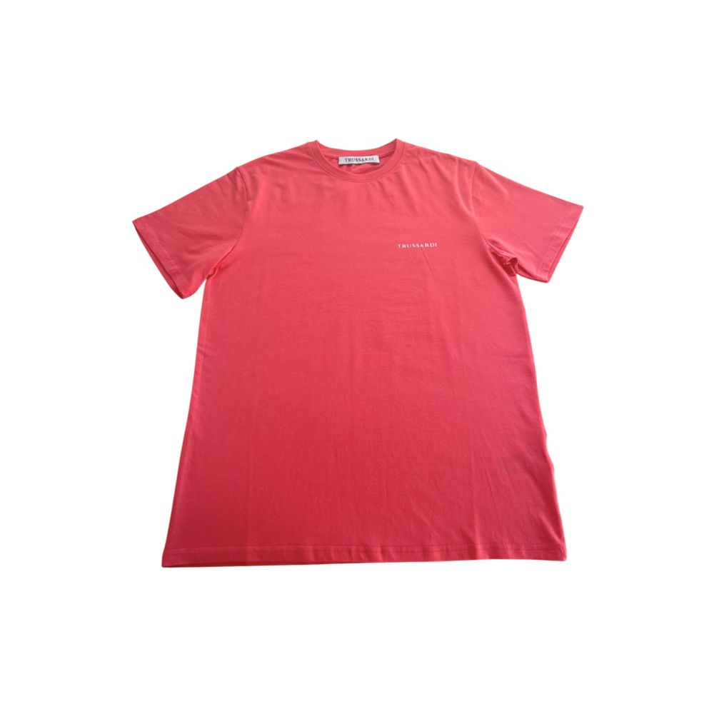 Trussardi strandkleding, rood katoenen heren T-shirt