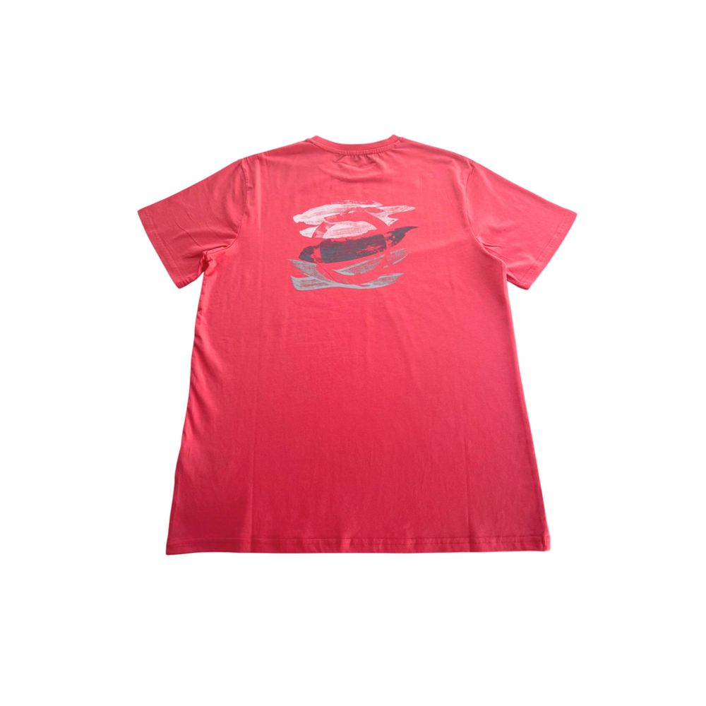 Trussardi strandkleding, rood katoenen heren T-shirt