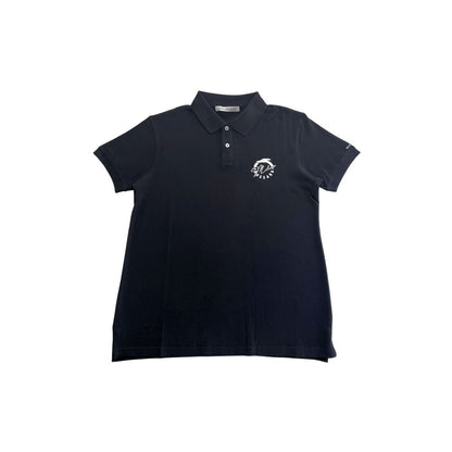 Trussardi Beachwear Zwart Katoenen Poloshirt voor Heren
