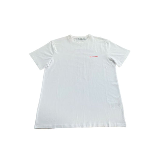 Trussardi Beachwear White Cotton Men T-Shirt
