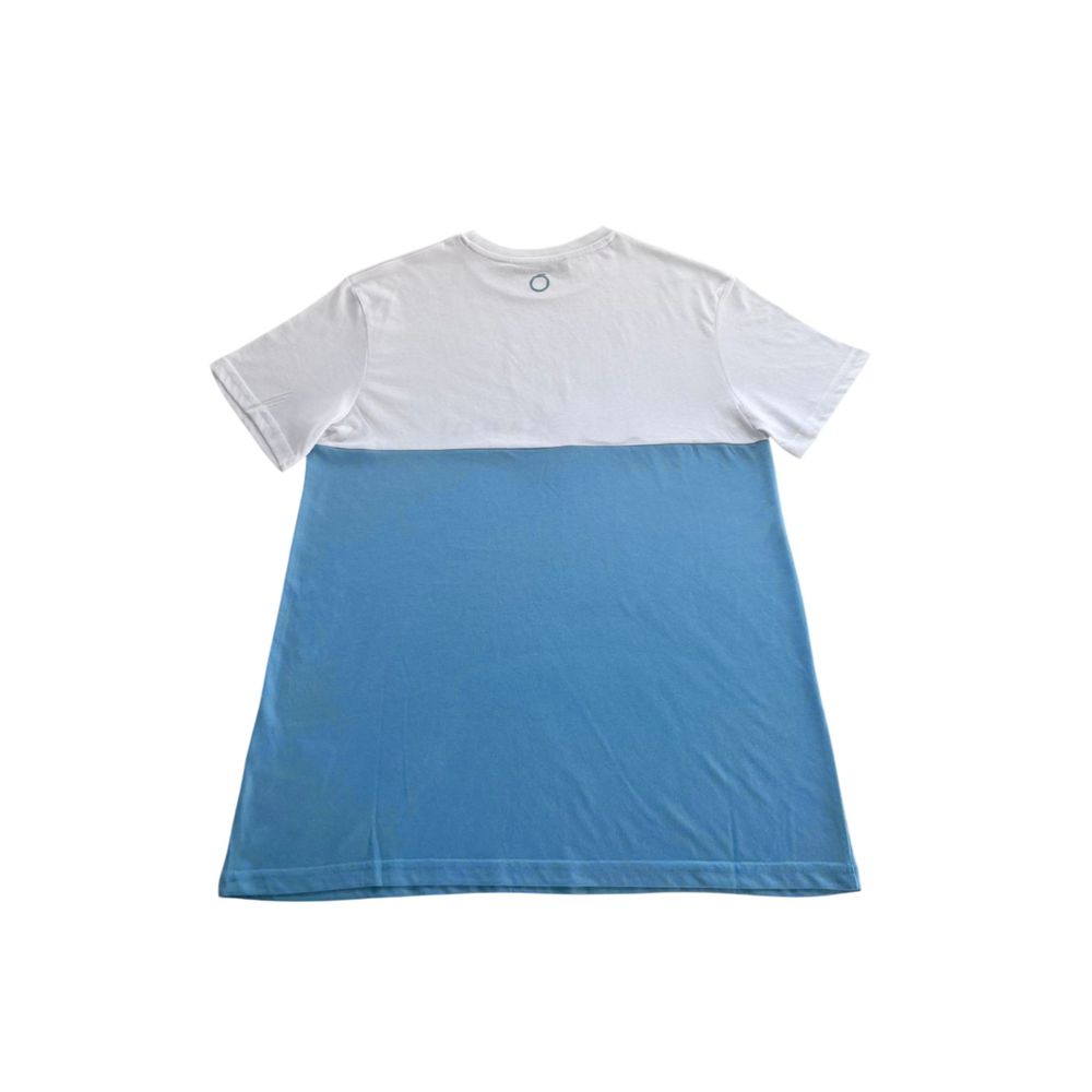 T-shirt homme en coton bleu clair de la collection maillots de bain Trussardi