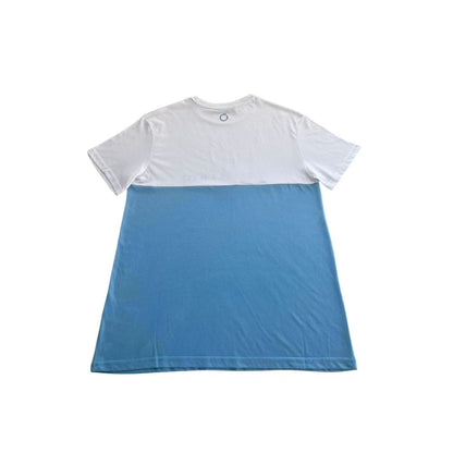 T-shirt homme en coton bleu clair de la collection maillots de bain Trussardi