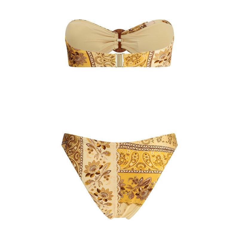 Zimmermann Yellow Lycra Bikini - Lucky Bamboo Collection