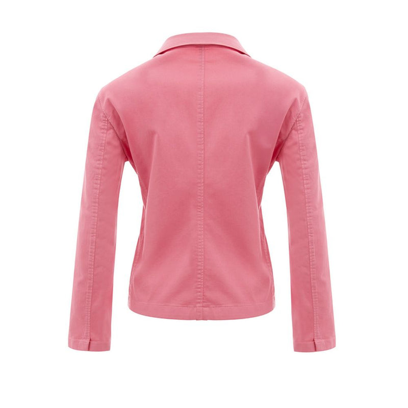 Lardini Elegant Pink Cotton Jacket for Women - Sophisticated Style