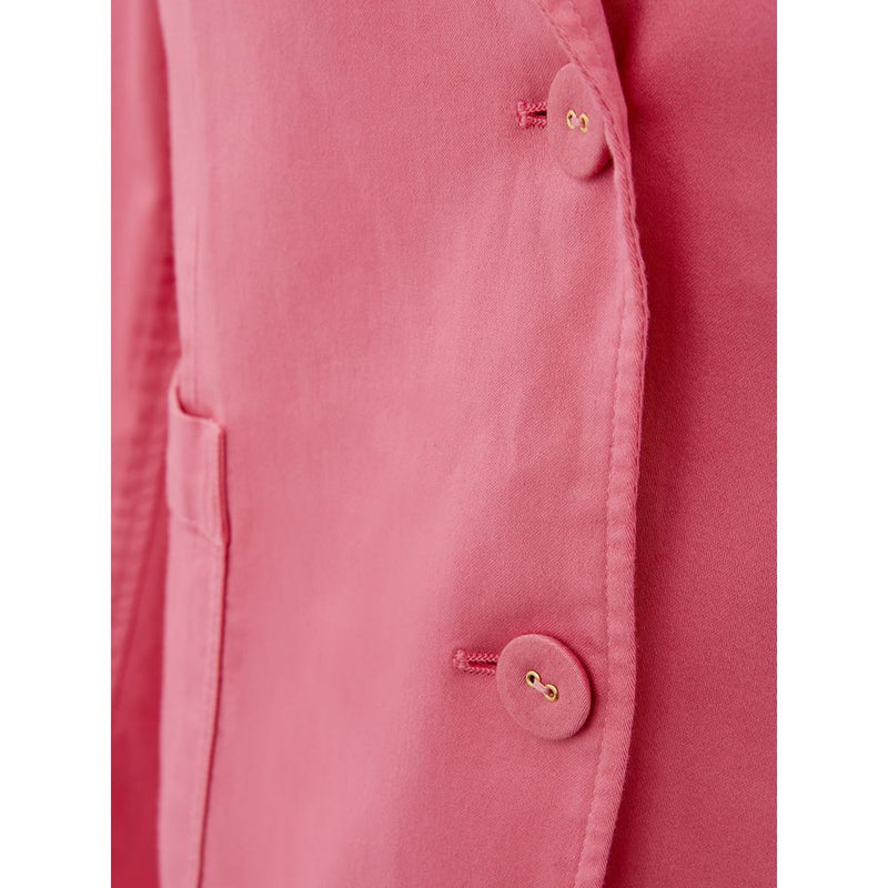 Lardini Elegant Pink Cotton Jacket for Women - Sophisticated Style
