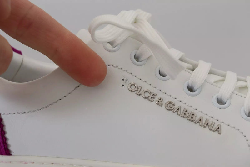 Dolce & Gabbana White Classic Portofino Low-Top Sneakers