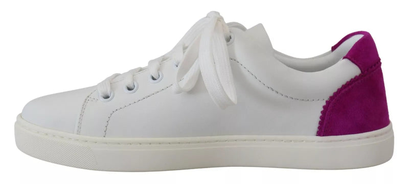 Dolce & Gabbana White Classic Portofino Low-Top Sneakers