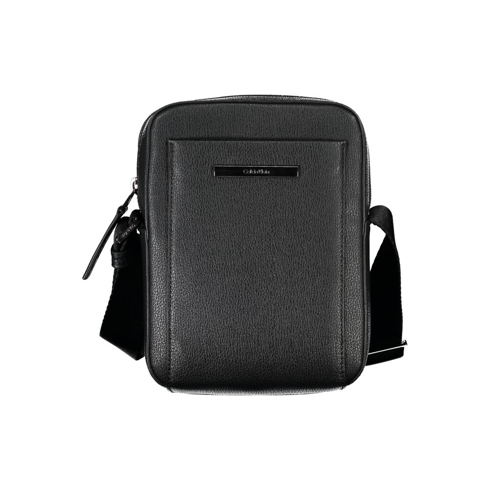 Calvin Klein Strakke Zwarte Schoudertas met Logo Detail