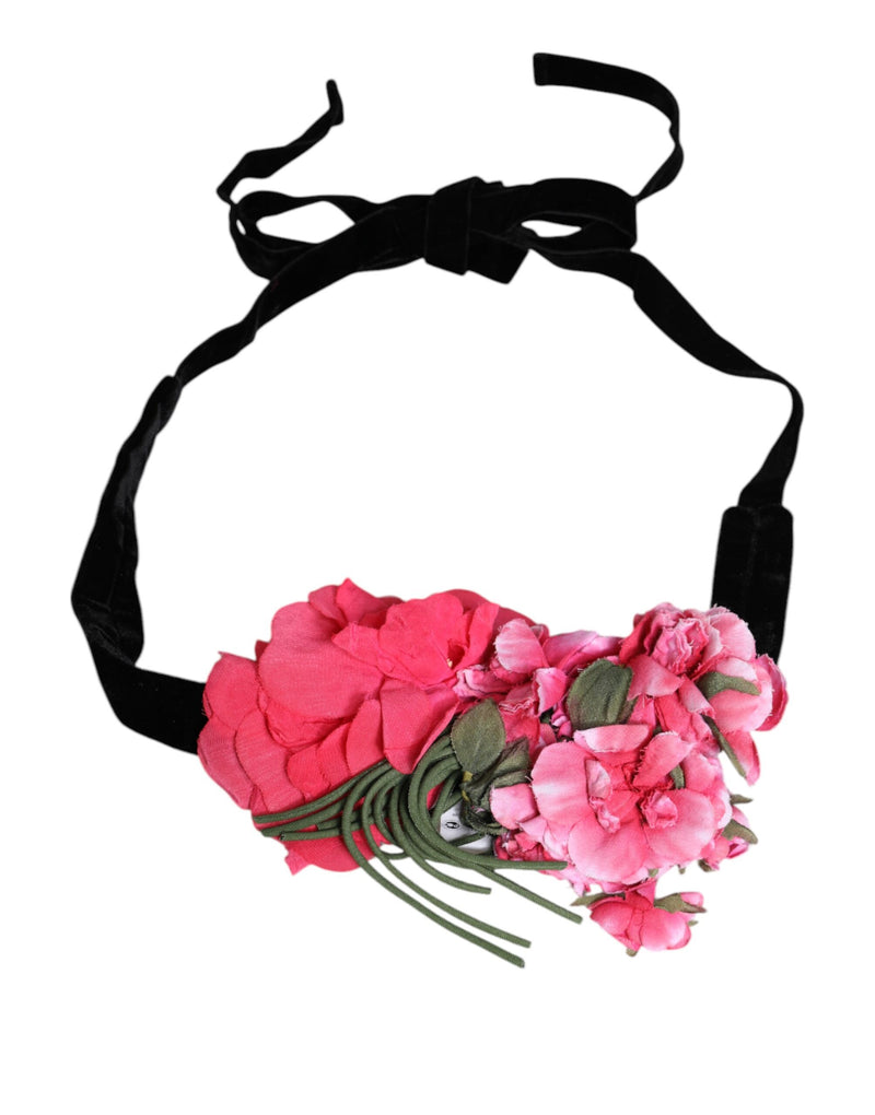 Dolce & Gabbana Ceinture à Nouer Détail Appliqué Floral Multicolore