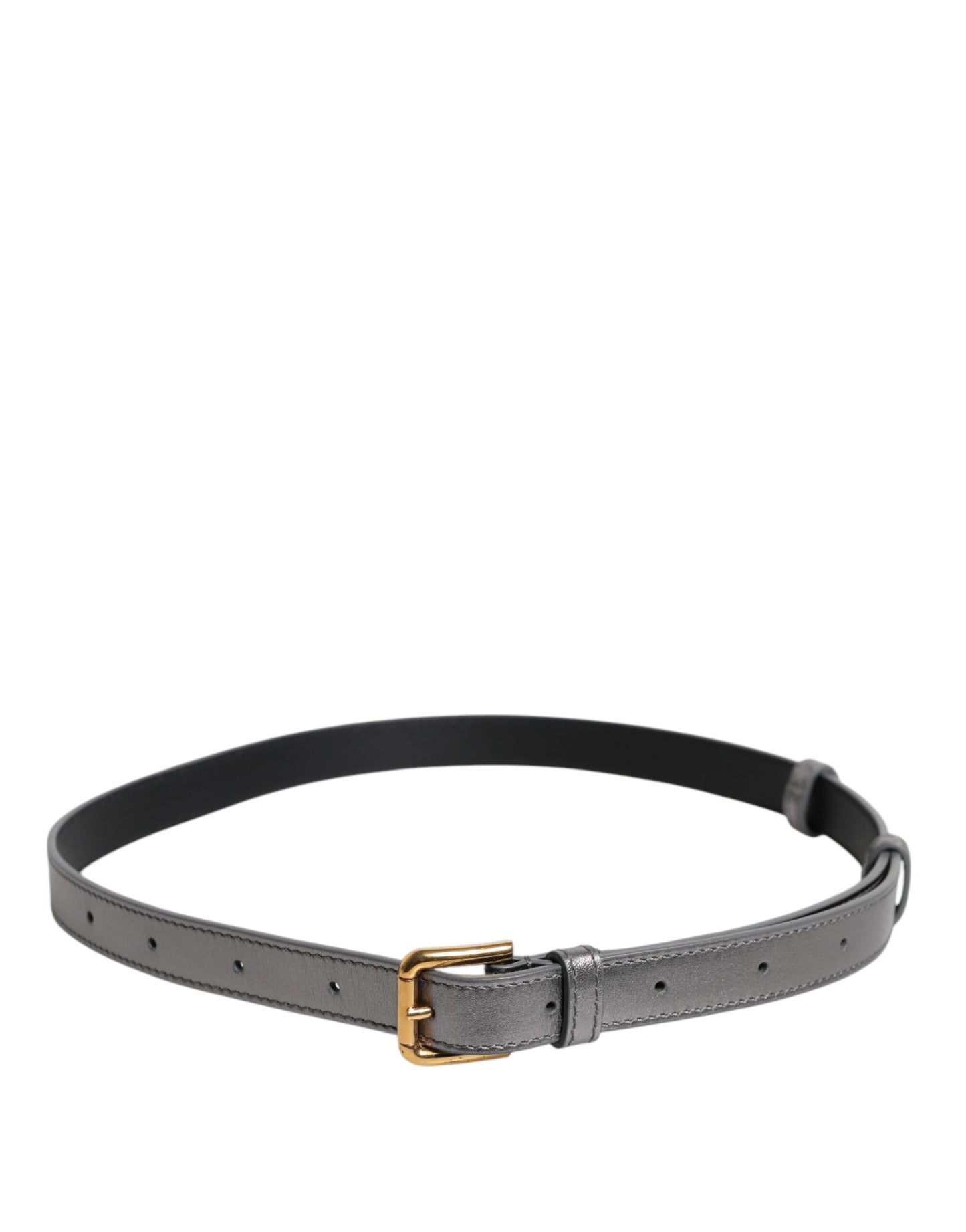 Dolce & Gabbana zilveren metalen tailleband met gegraveerd logo