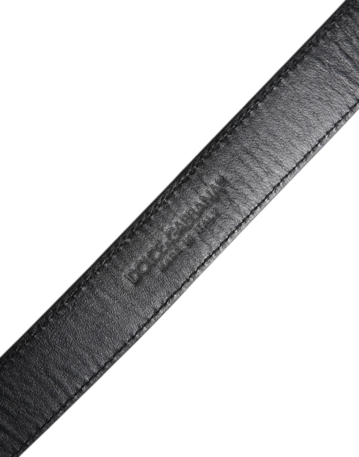 Dolce & Gabbana Ceinture en Cuir de Poney Marron et Blanc avec Boucle Métallique