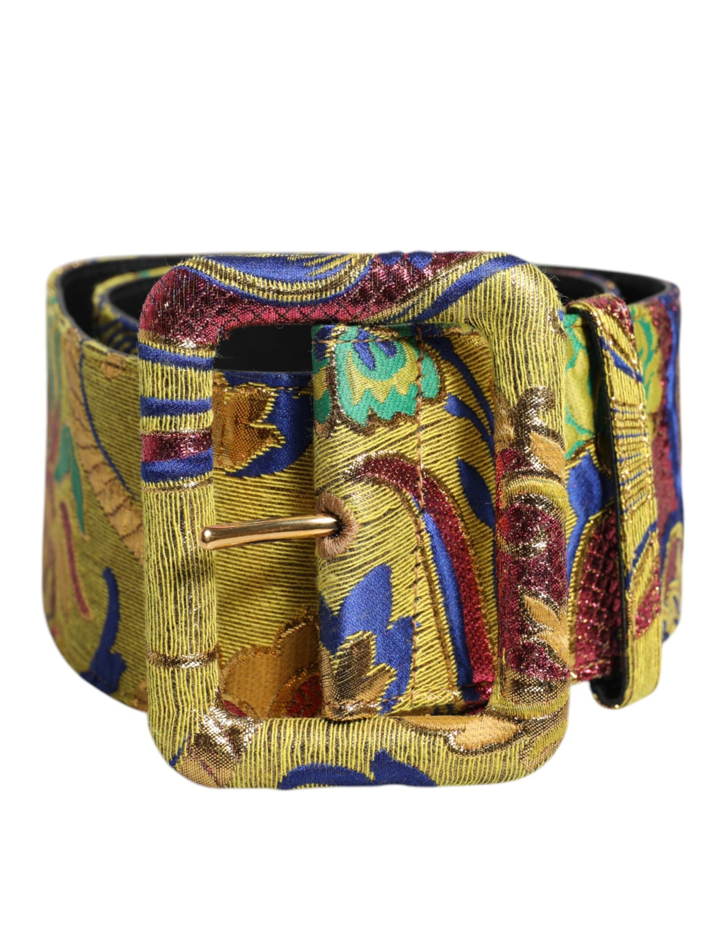Ceinture large en jacquard floral multicolore Dolce & Gabbana