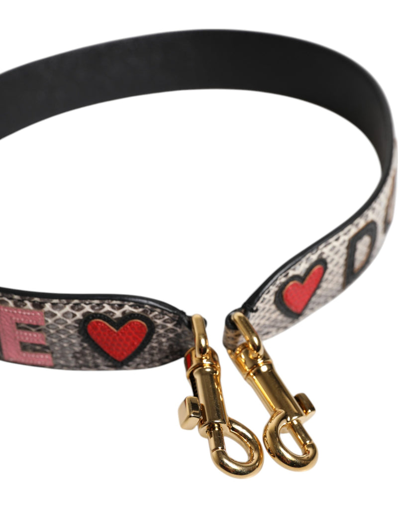Dolce & Gabbana Multicolor DG AMORE Patch Bag Shoulder Strap