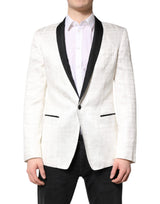 Dolce &amp; Gabbana Costume-blazer à simple boutonnage blanc et noir