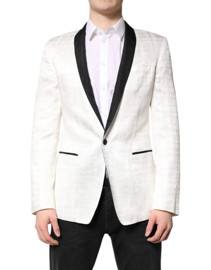 Dolce &amp; Gabbana wit-zwart, enkelbreids pakjas/blazer