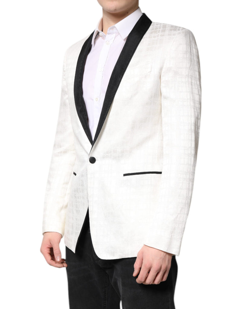 Dolce &amp; Gabbana wit-zwart, enkelbreids pakjas/blazer