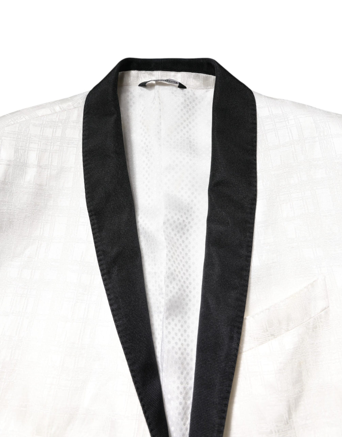 Dolce &amp; Gabbana Costume-blazer à simple boutonnage blanc et noir