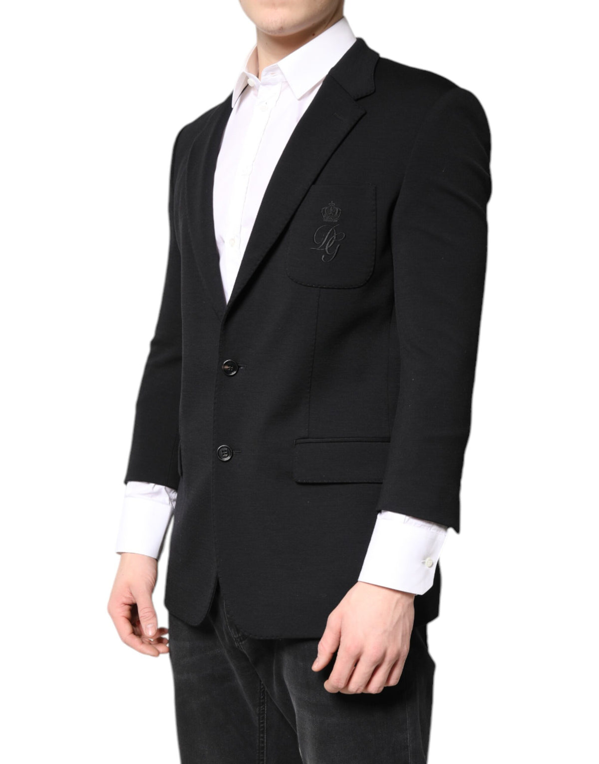 Dolce &amp; Gabbana - Costume-blazer noir à simple boutonnage pour homme