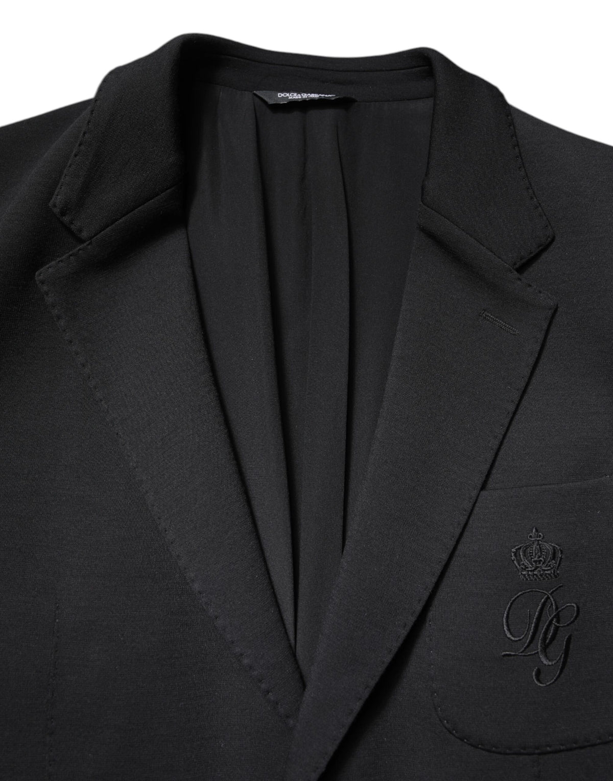 Dolce &amp; Gabbana - Costume-blazer noir à simple boutonnage pour homme