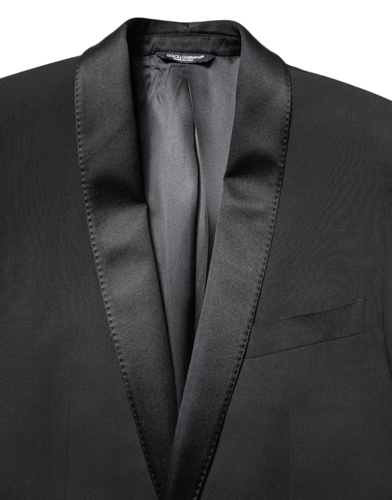 Dolce &amp; Gabbana Zwarte Enkellaags Herenjas MARTINI Blazer