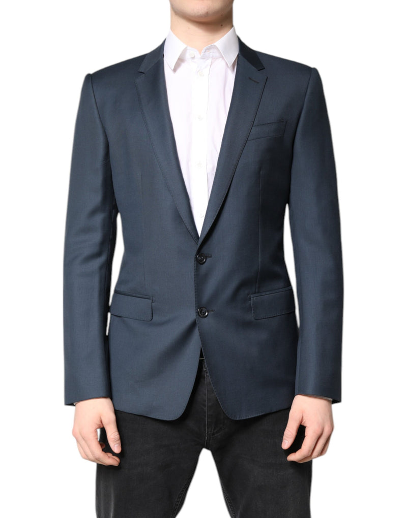 Dolce &amp; Gabbana Blauwe Enkellaags Jas voor Heren MARTINI Blazer
