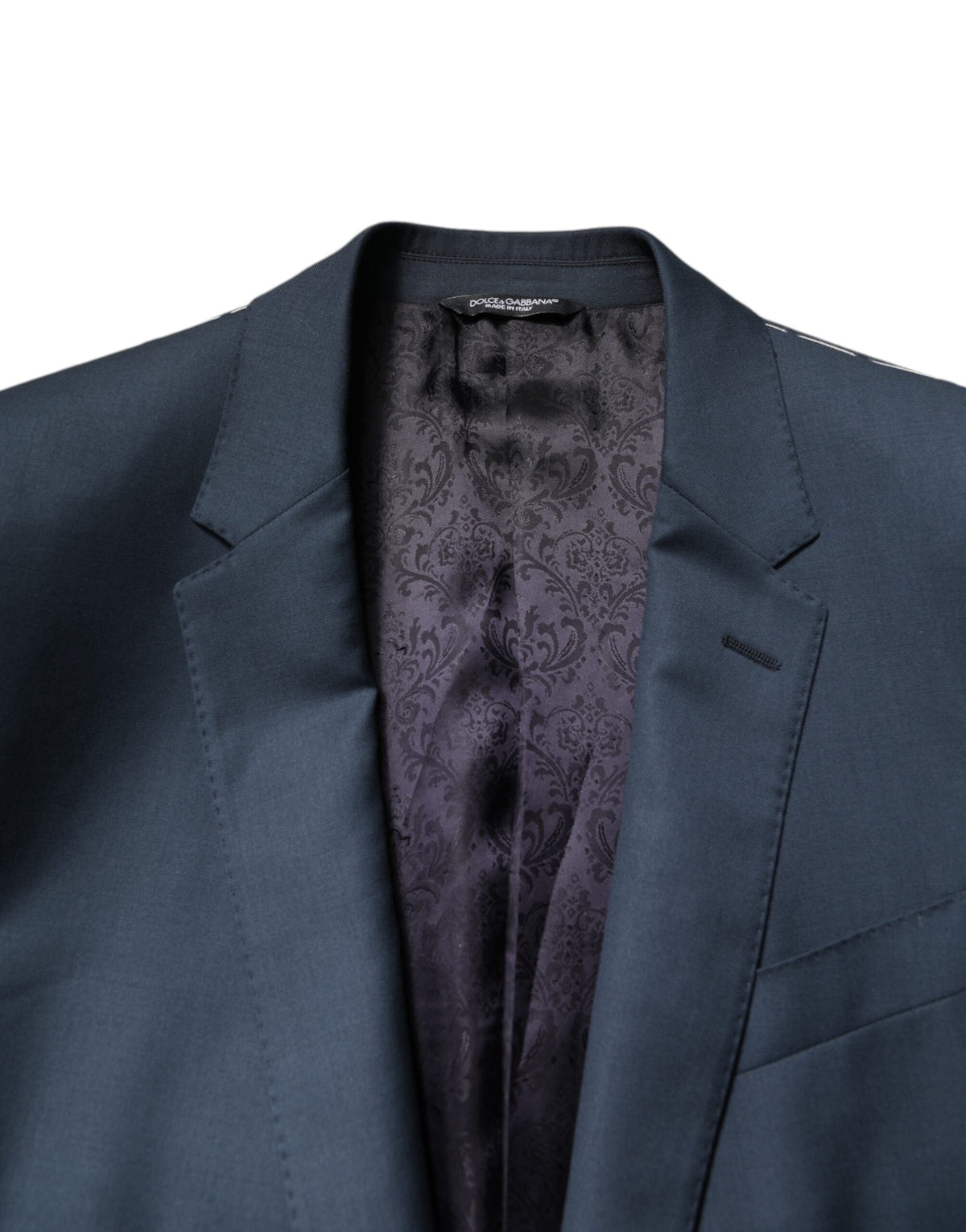 Dolce &amp; Gabbana, manteau homme bleu à simple boutonnage, veste MARTINI.