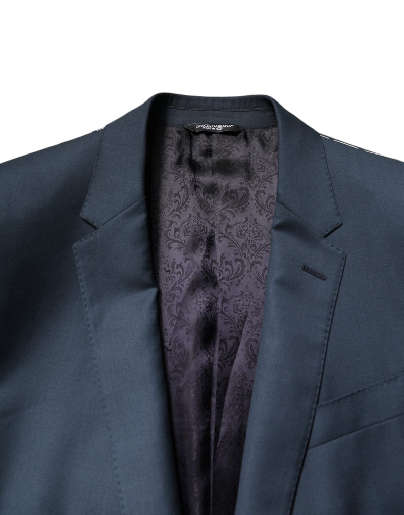 Dolce &amp; Gabbana Blauwe Enkellaags Jas voor Heren MARTINI Blazer