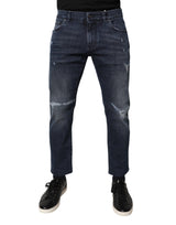 Jean skinny en coton stretch bleu pour homme de Dolce &amp; Gabbana