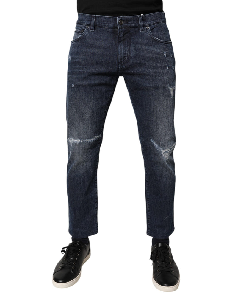 Jean skinny en coton stretch bleu pour homme de Dolce &amp; Gabbana