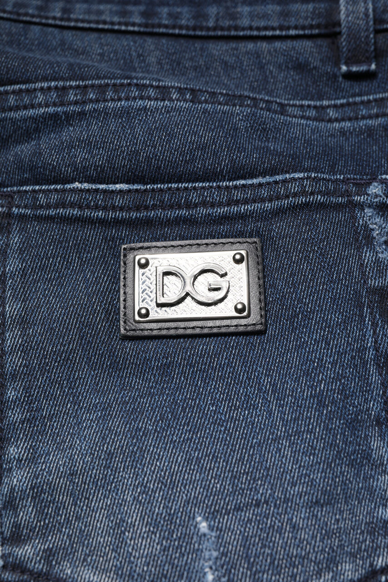 Jean skinny en coton stretch bleu pour homme de Dolce &amp; Gabbana