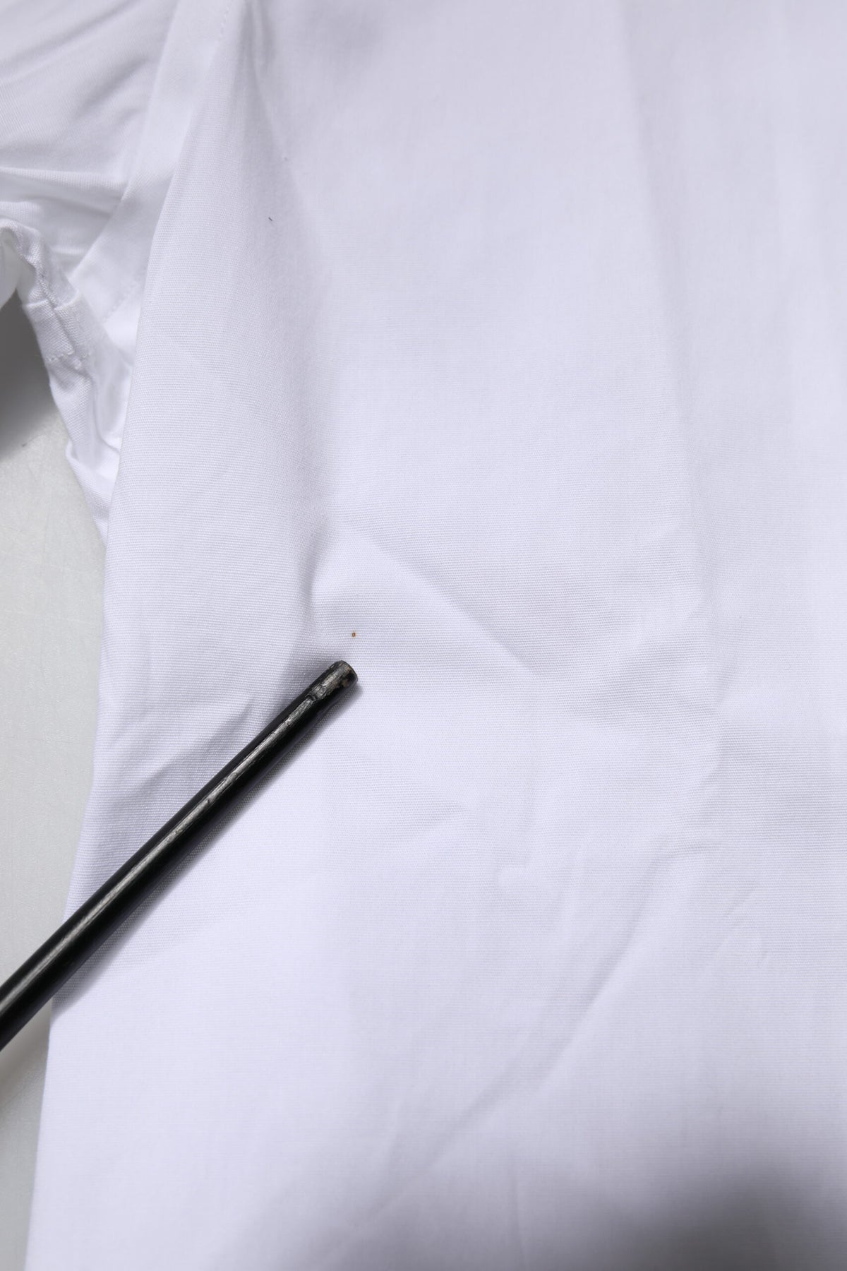 Chemise habillée dorée en coton extensible blanc Dolce &amp; Gabbana
