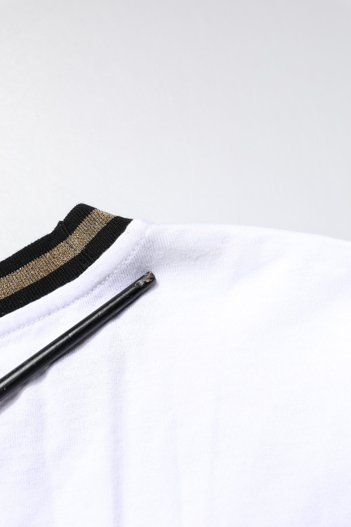 T-shirt en coton à col rond blanc avec imprimé graphique de Dolce & Gabbana