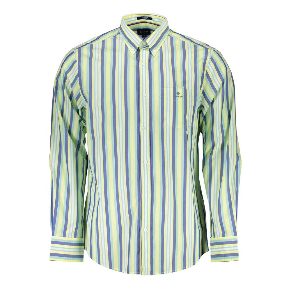 Chemise homme en coton jaune Gant