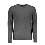 Pull en laine grise pour homme Napapijri