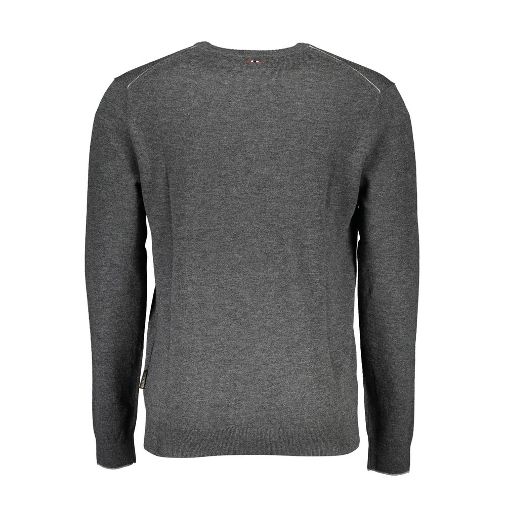 Pull en laine grise pour homme Napapijri