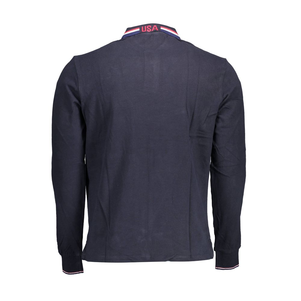 Chemise polo homme en coton bleu US POLO ASSN.