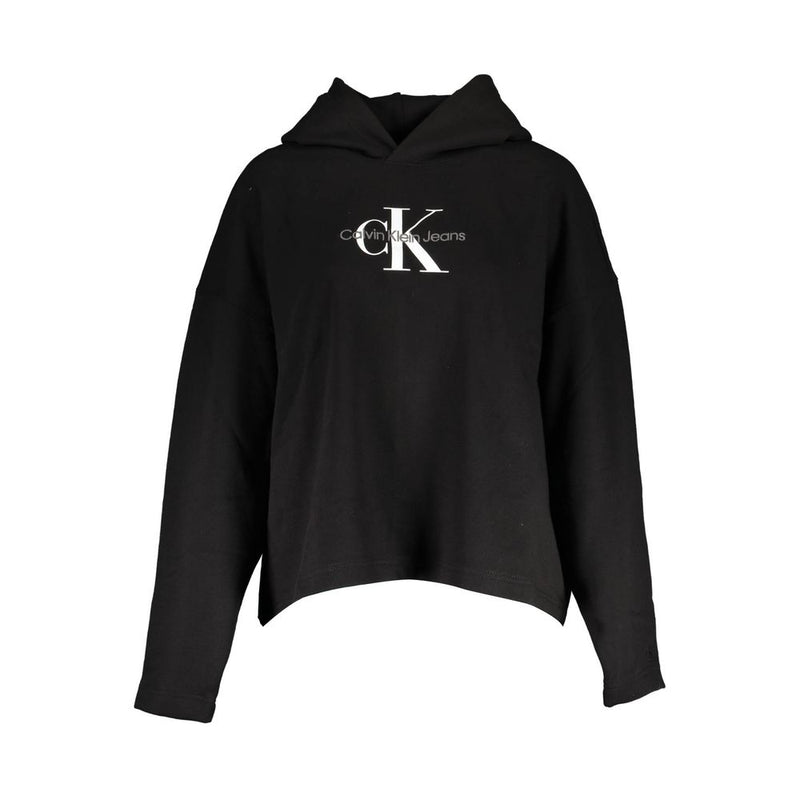 Calvin Klein Black Cotton Women Sweater - Élégant et Confortable