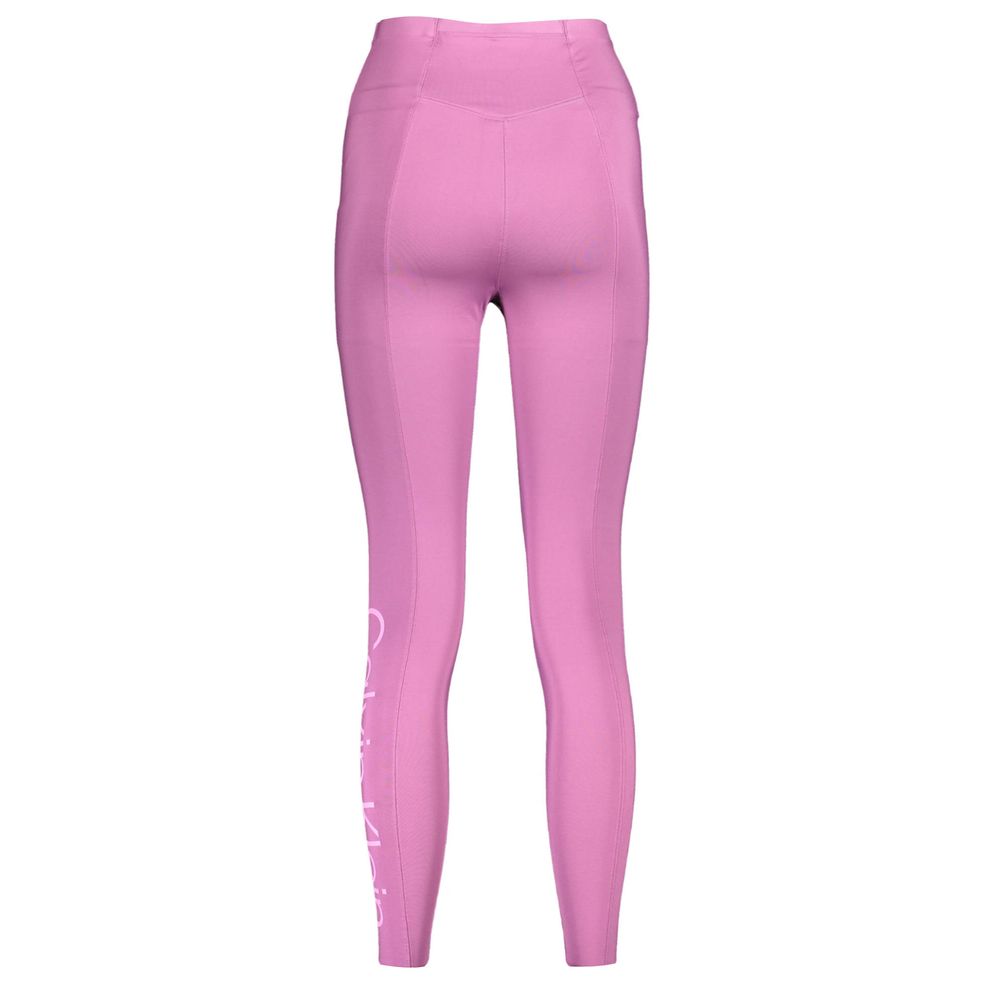 Legging pour femme en polyester violet Calvin Klein