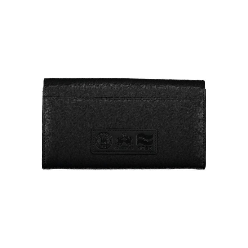 La Martina Black Polyethylene Women's Wallet - Style and Functionality