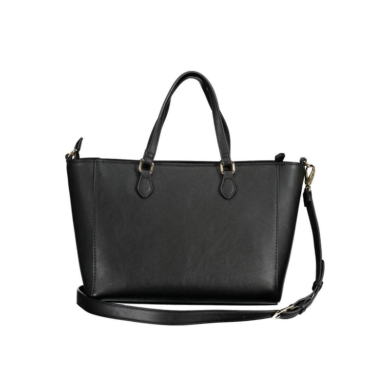 Mario Valentino Black Polyethylene Handbag - Élégante et Polyvalente