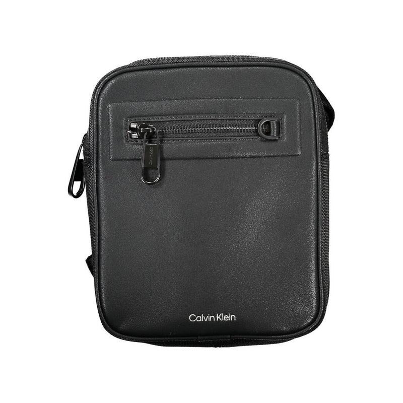 Sac à bandoulière noir élégant Calvin Klein avec détails contrastés