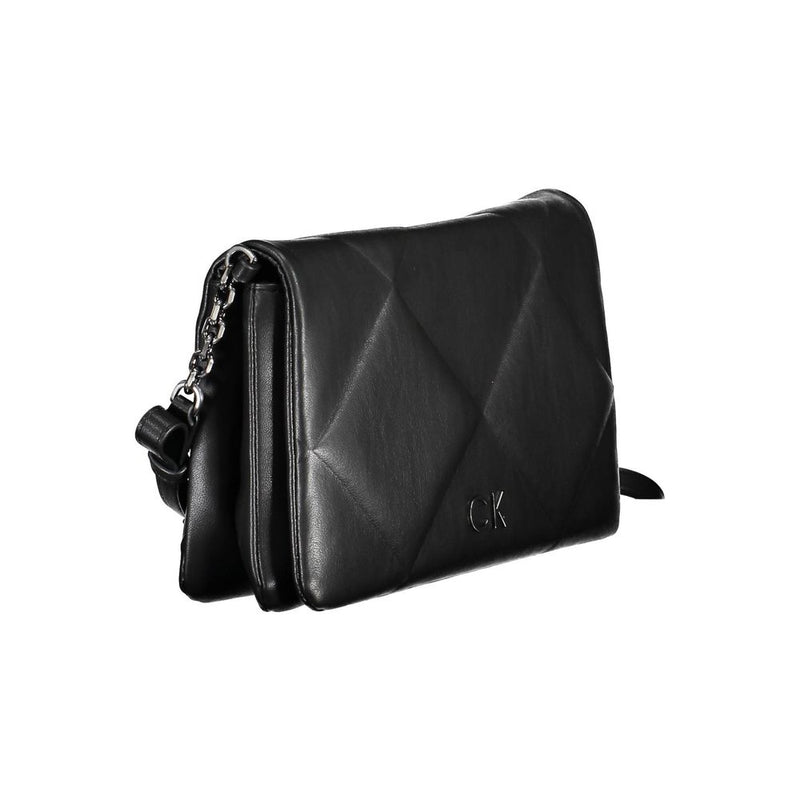 Calvin Klein Black Polyester Handbag - Chic & Functional