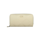 Calvin Klein Beige Polyester Wallet with RFID Protection