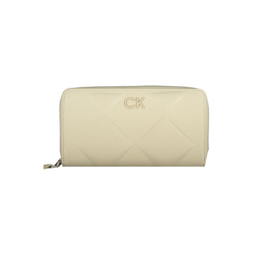 Calvin Klein Beige Polyester Wallet with RFID Protection